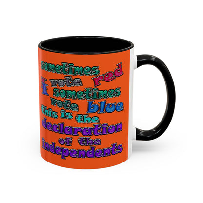 declaration of the independents - Accent Mug (orange)