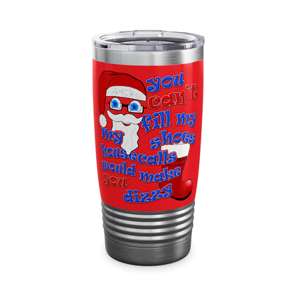 santa's shoes - Ringneck Tumbler, 20oz (red)