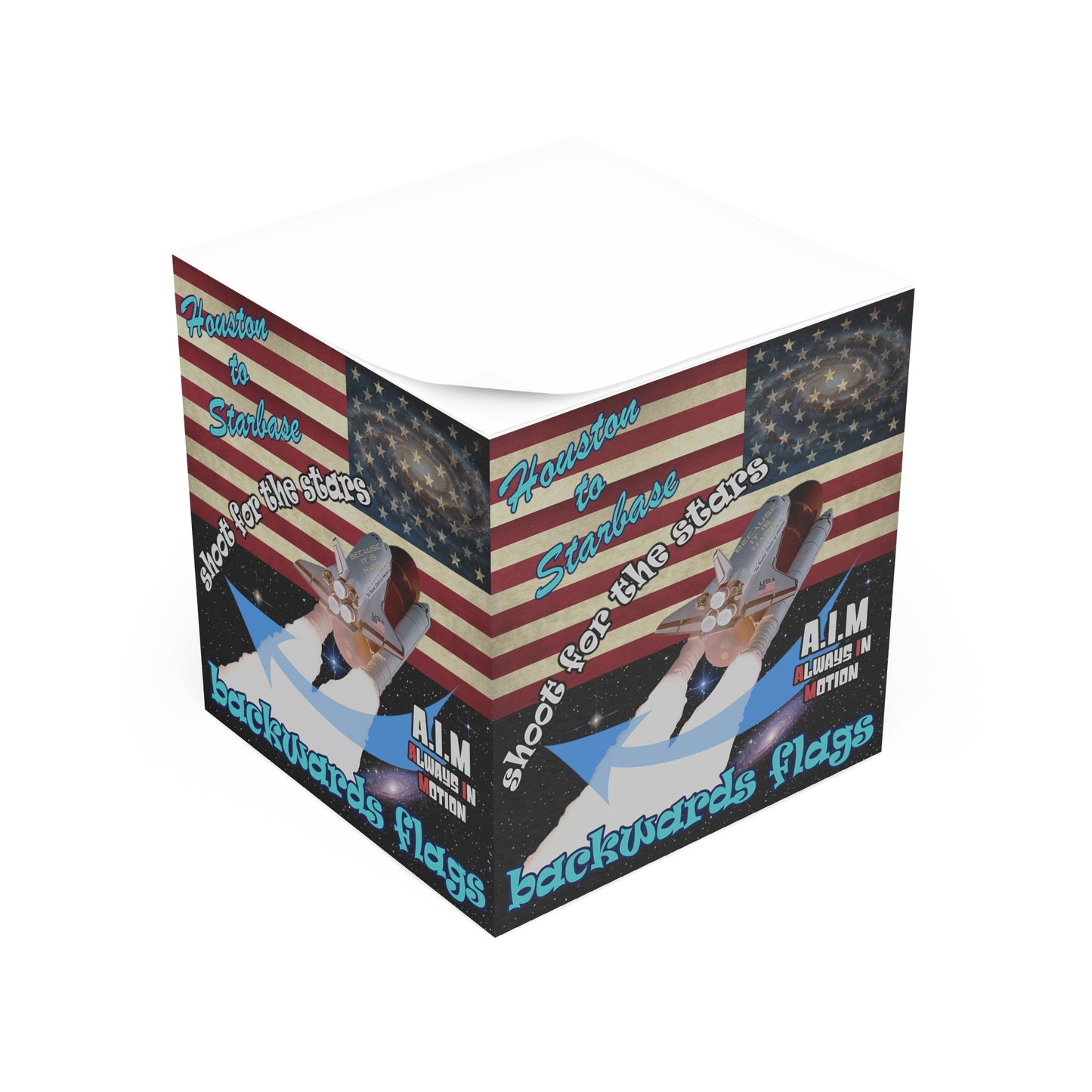 shoot for the stars - note cube