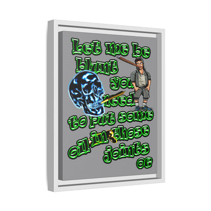 og - framed canvas art (grey)