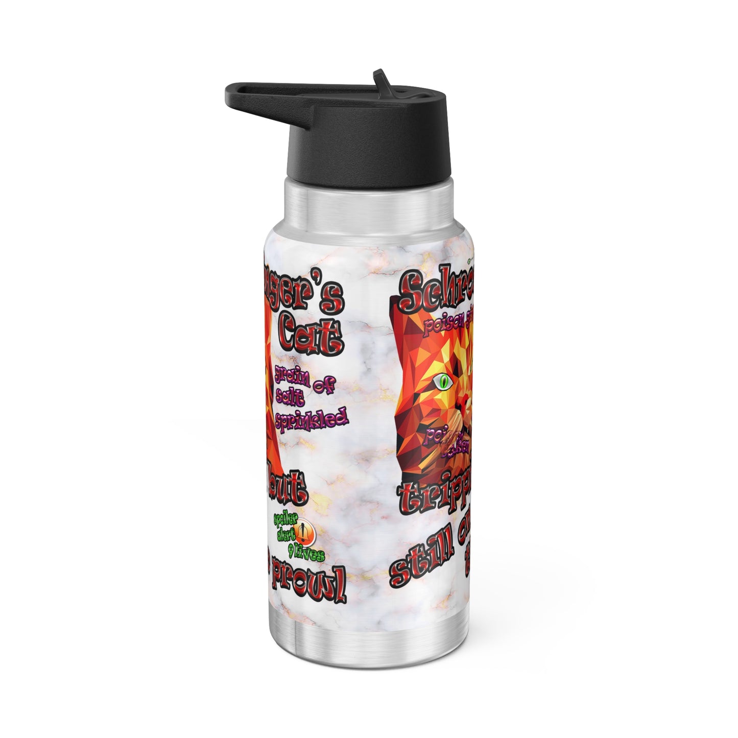 schrodinger's cat - Gator Tumbler, 32oz  (white marble)