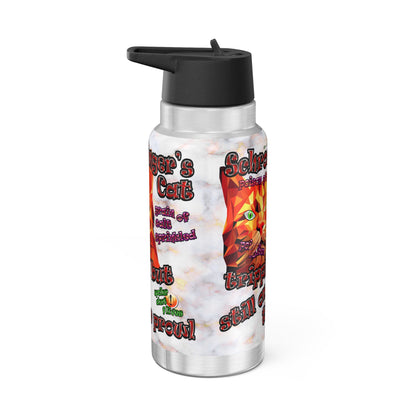 schrodinger's cat - Gator Tumbler, 32oz  (white marble)