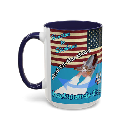 shoot for the stars - Accent Mug (turquoise)