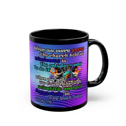 doggystyle - Black Mug (purple wave)