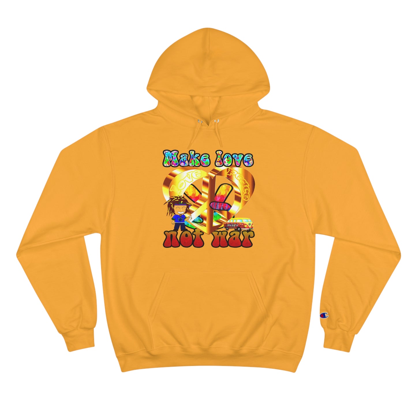 love peace - Champion Hoodie