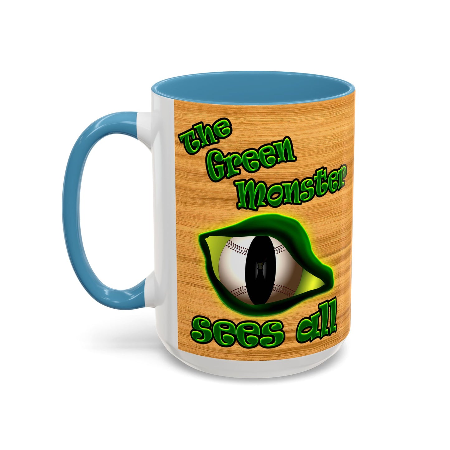 green monster - Accent Mug (butterscotch wood finish)