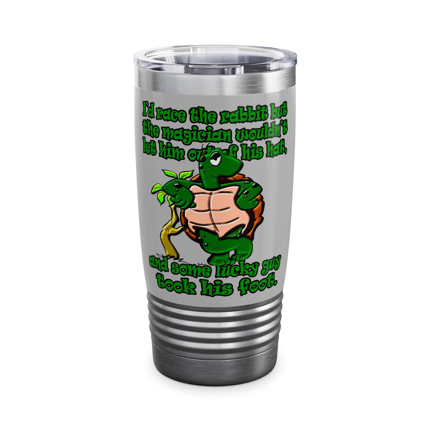 turtle race - Ringneck Tumbler, 20oz (light grey)