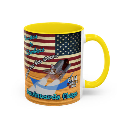 shoot for the stars - Accent Mug (butterscotch wood finish)