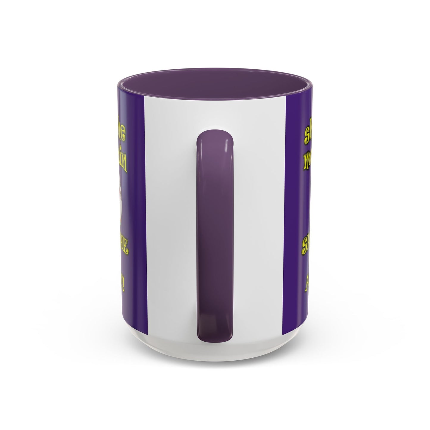 shoot the moon again - Accent Mug (purple)
