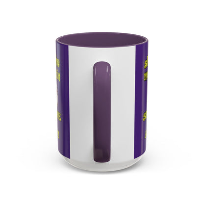 shoot the moon again - Accent Mug (purple)