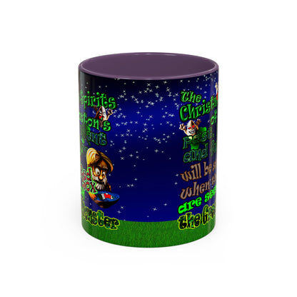 christmas spirits of boston - Accent Mug ('snoops' background)
