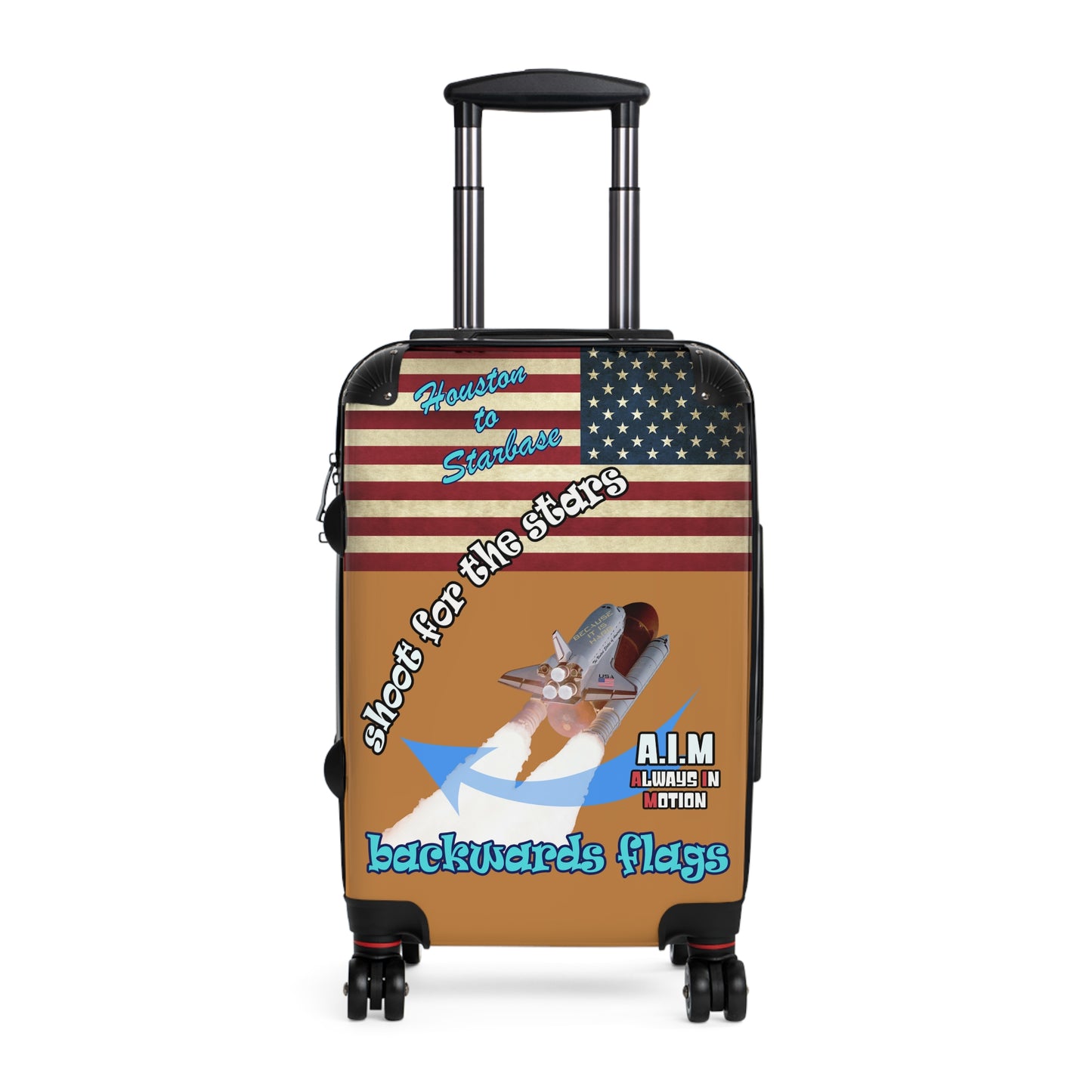 shoot for the stars - Suitcase (light brown)