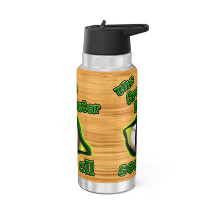 green monster - Gator Tumbler, 32oz  (butterscotch wood finish)