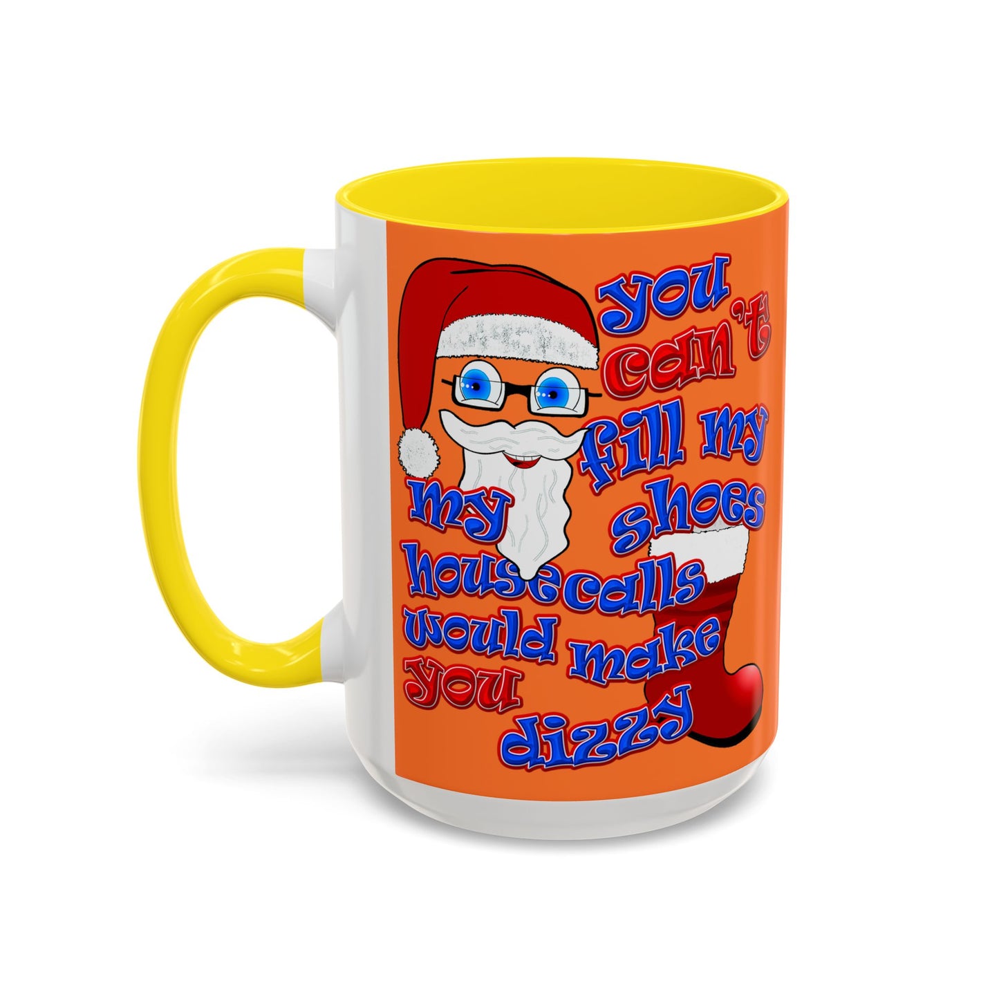santa's shoes - Accent Mug (crusta)
