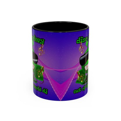 disc jockey - Accent Mug (purple-pink wave)