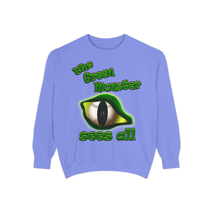 green monster - Unisex Garment-Dyed Sweatshirt