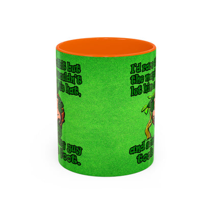 turtle race - Accent Mug (green turf)