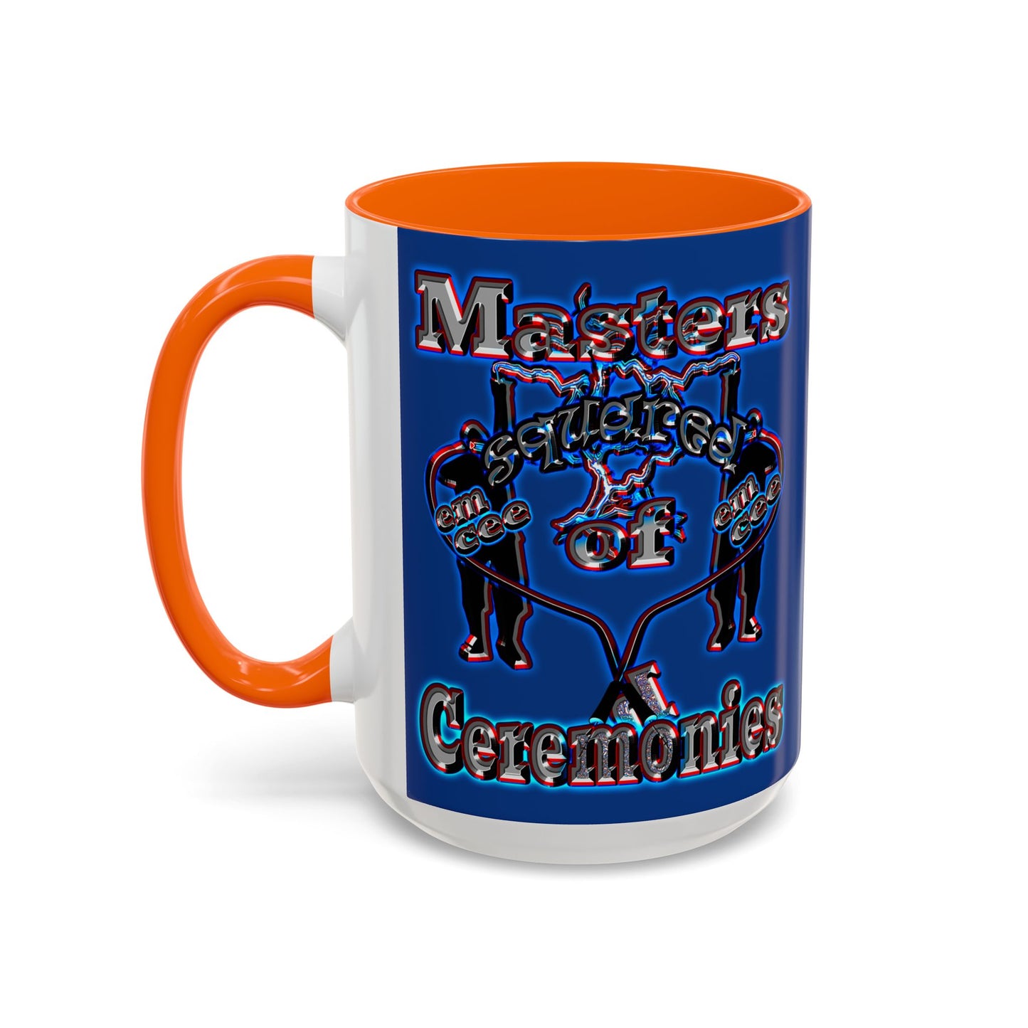 em cee squared - Accent Mug (dark blue)