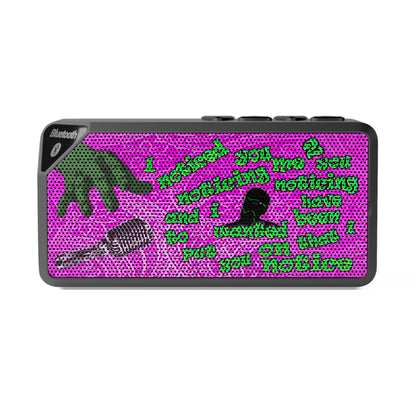 noticed you noticing - Jabba Bluetooth Speaker (pink swirl)
