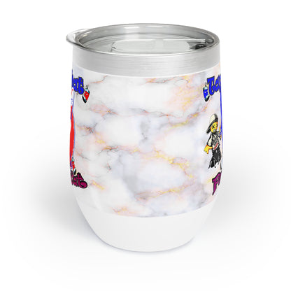 tag that - Chill Wine Tumbler (white marble)