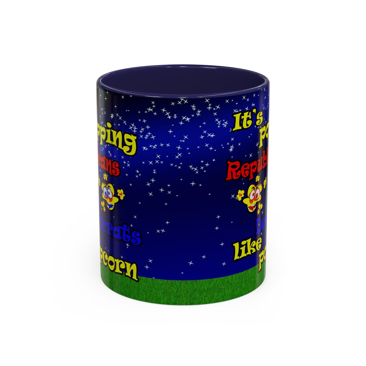popping like popcorn - Accent Mug ('snoops' background)