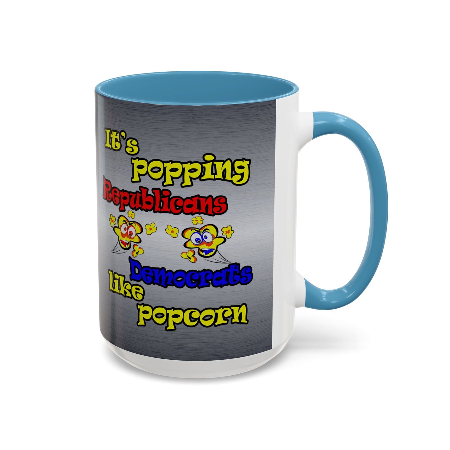 popping like popcorn - Accent Mug (brushed nickel)