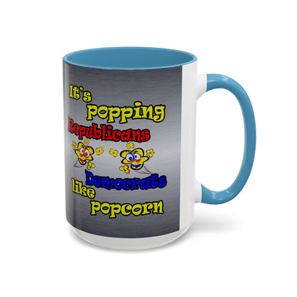 popping like popcorn - Accent Mug (brushed nickel)
