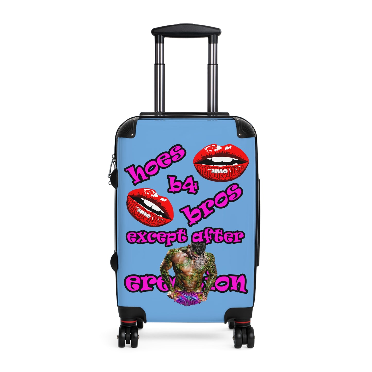 hoes b4 bros - Suitcase (light blue)