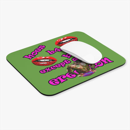 hoes b4 bros - Mouse Pad (Rectangle) (green)