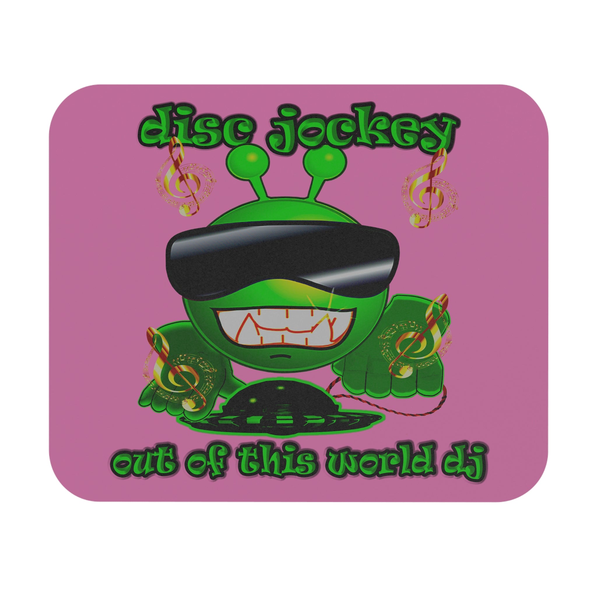 disc jockey - Mouse Pad (Rectangle) (light pink)