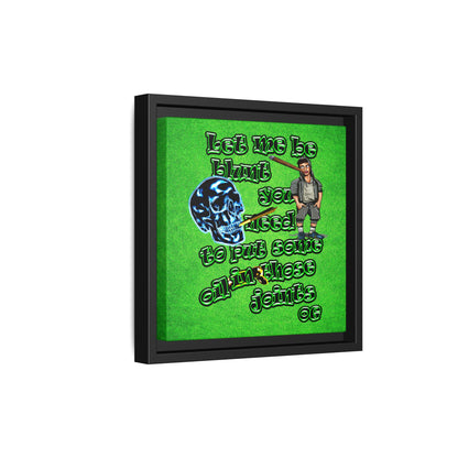 og - framed canvas art (green turf)