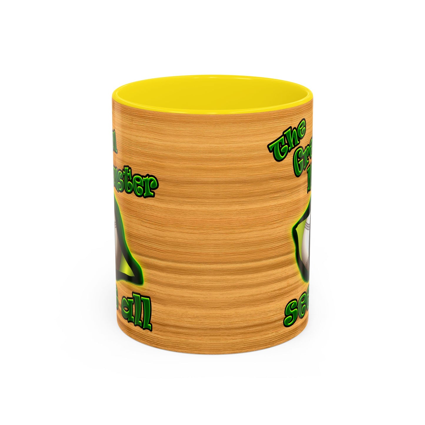 green monster - Accent Mug (butterscotch wood finish)