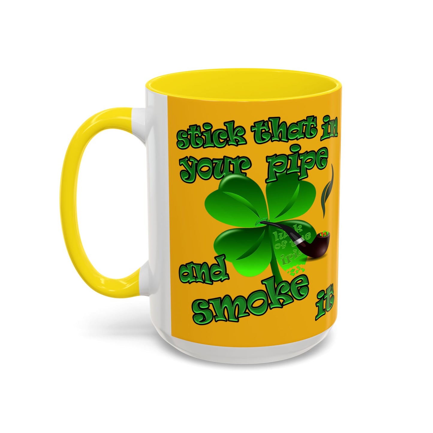 celtics logo - Accent Mug (yellow)