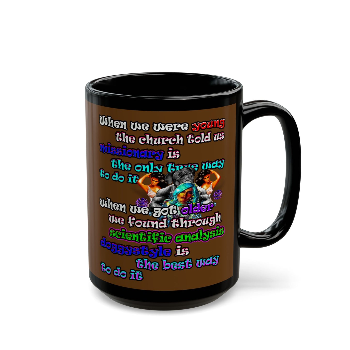 doggystyle - Black Mug (brown)