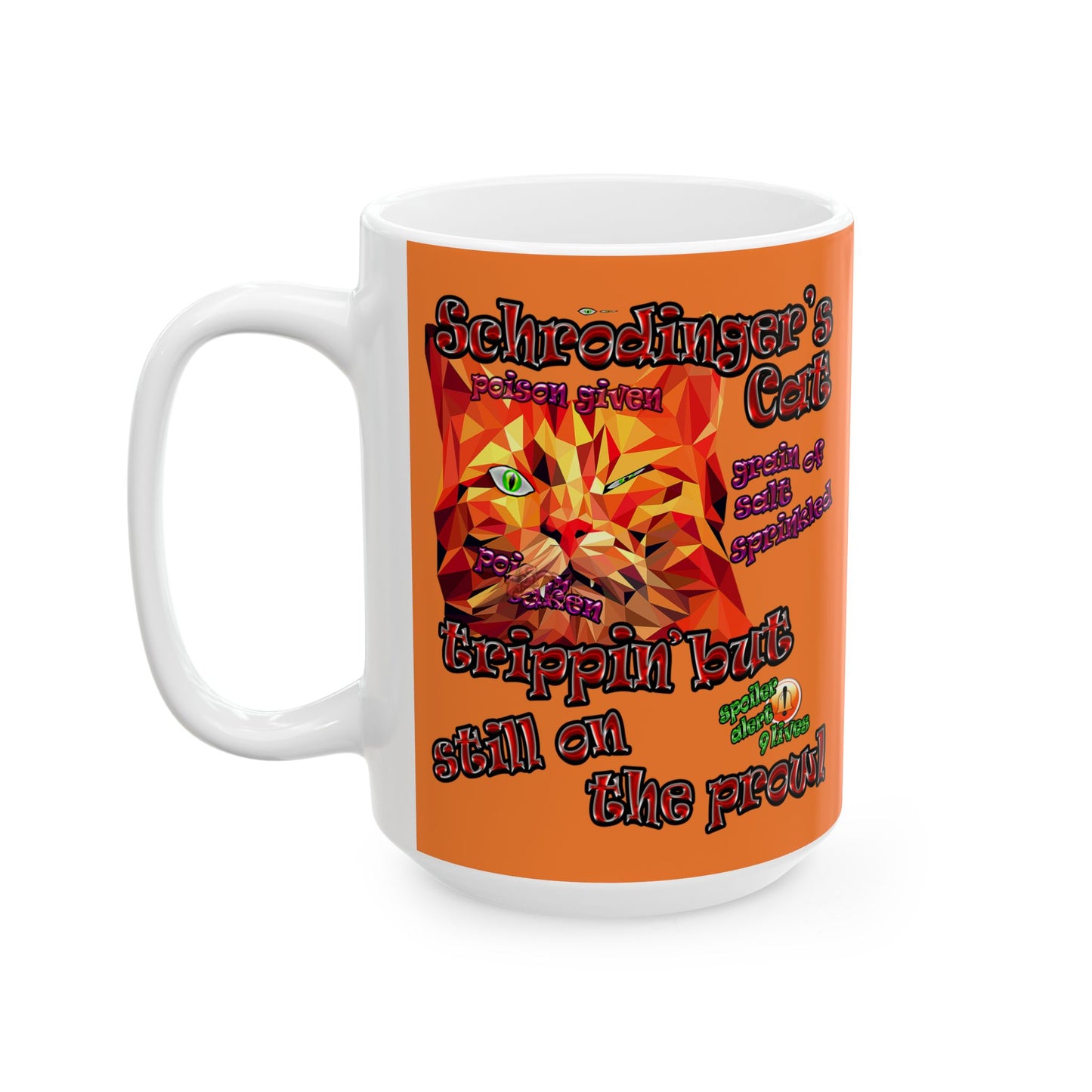 schrodinger's cat - White Mug (crusta)
