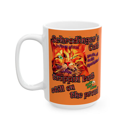 schrodinger's cat - White Mug (crusta)