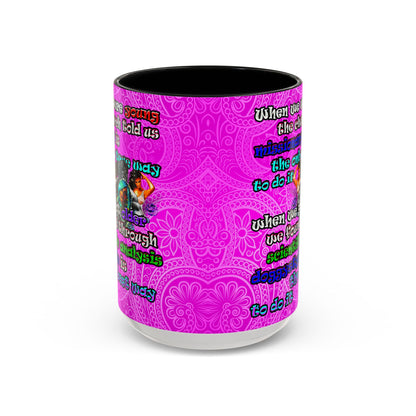 doggystyle - Accent Mug (pink swirl)