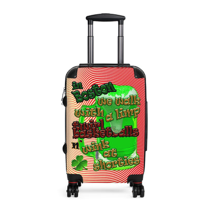 celtics logo - Suitcase (yellow-orange wave)