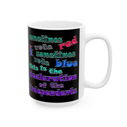 declaration of the independents - White Mug (black)