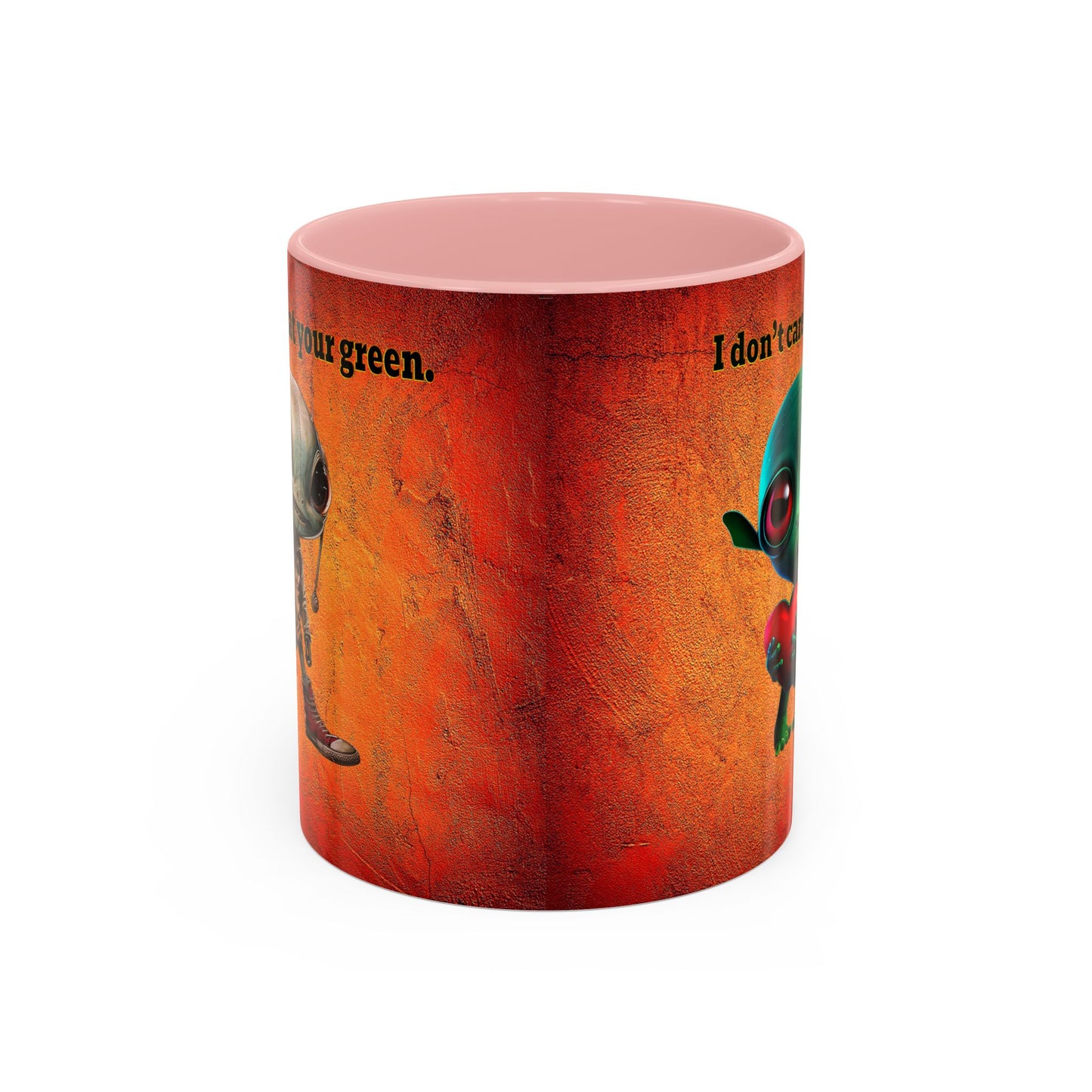 I don't care that your grey - Accent Mug (burnt orange)