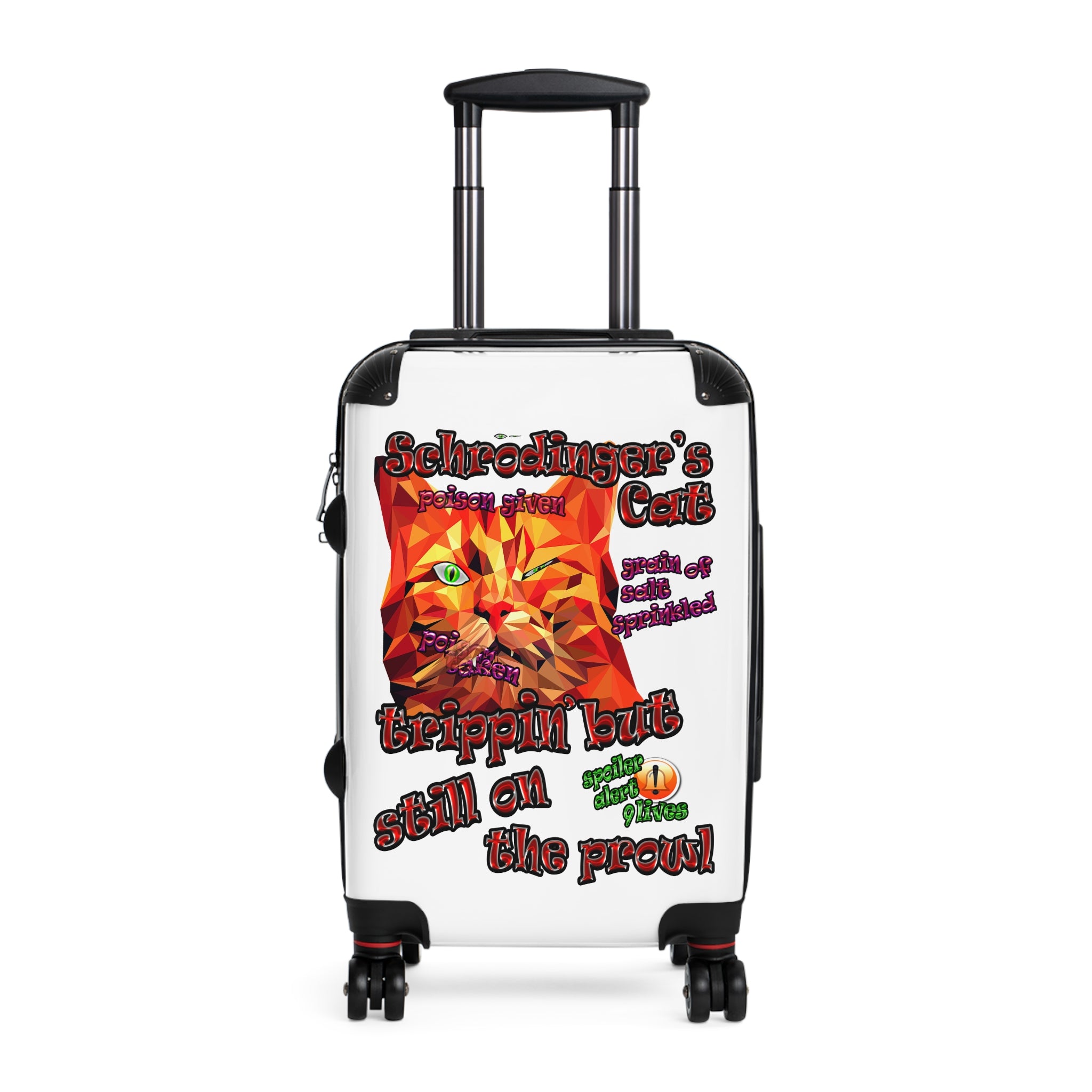 schrodinger's cat - suitcase (white)