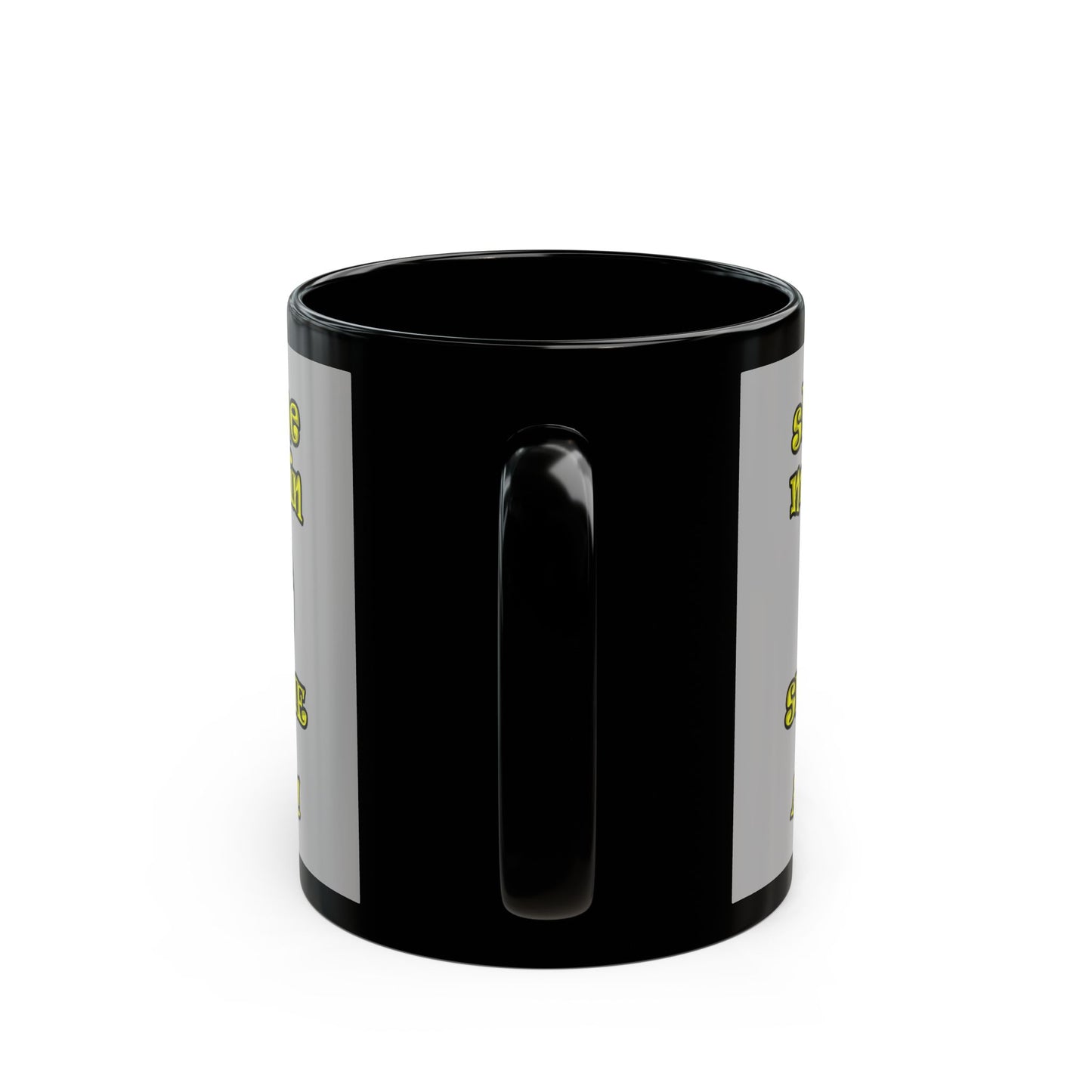 shoot the moon again - Black Mug (light grey)