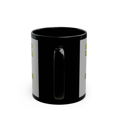 shoot the moon again - Black Mug (light grey)