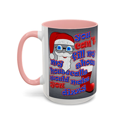 santa's shoes - Accent Mug (brushed nickel)