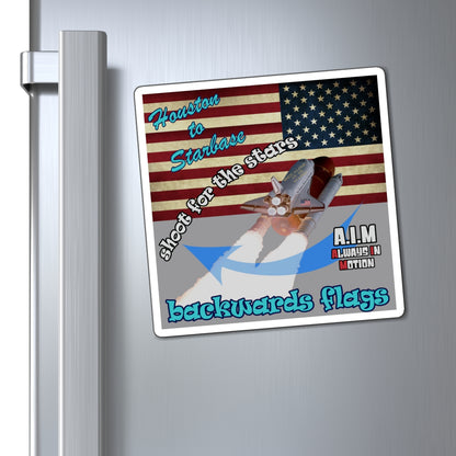 shoot for the stars - Magnets - (grey)