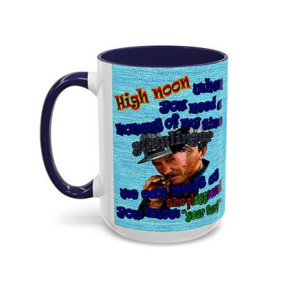 high noon - Accent Mug (faded blue)