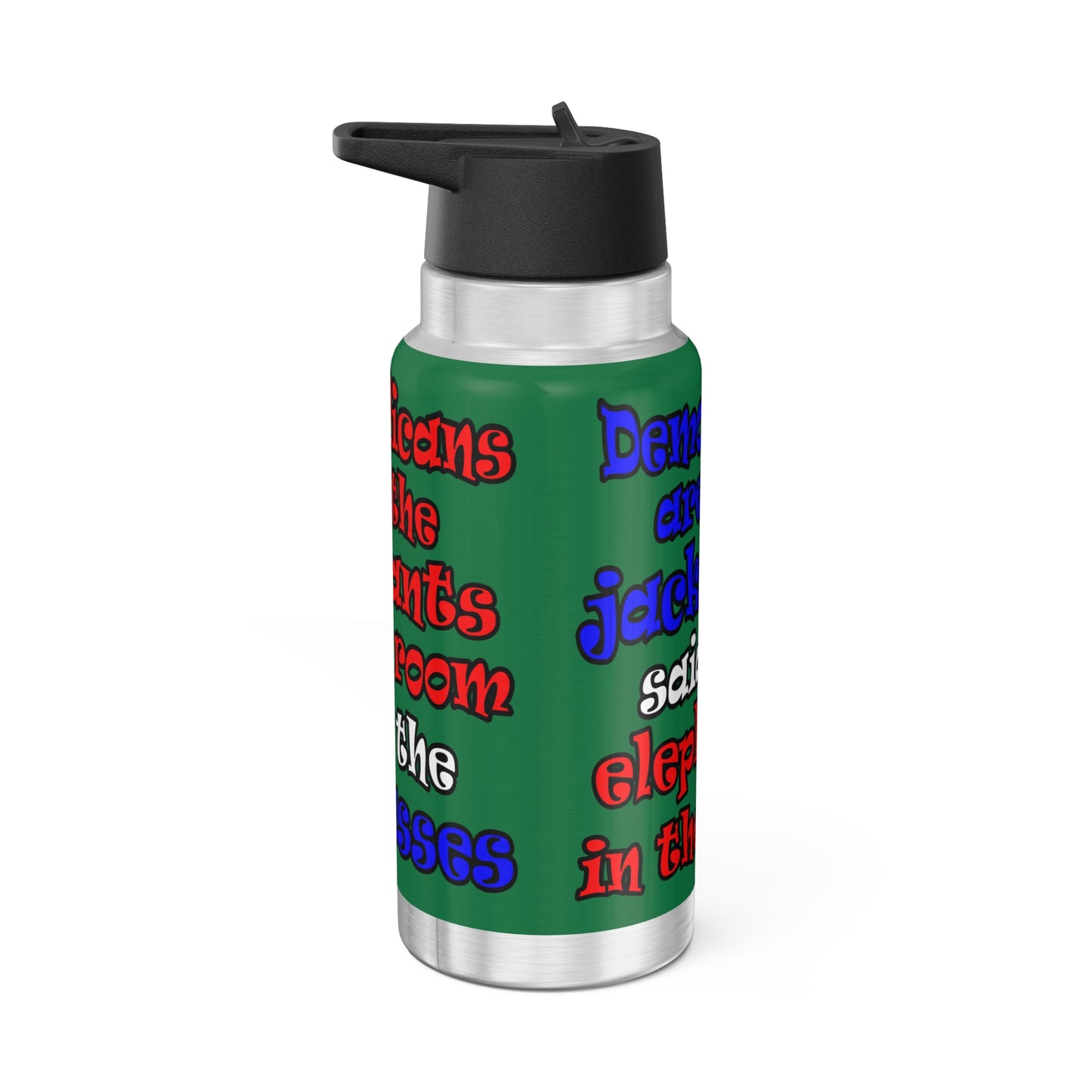 donkeys and elephants - Gator Tumbler, 32oz (dark green)