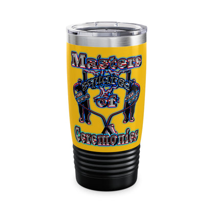 em cee squared - Ringneck Tumbler, 20oz (yellow)