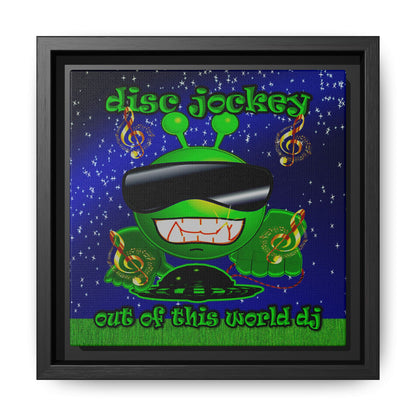 disc jockey - framed canvas art ('snoops' background)