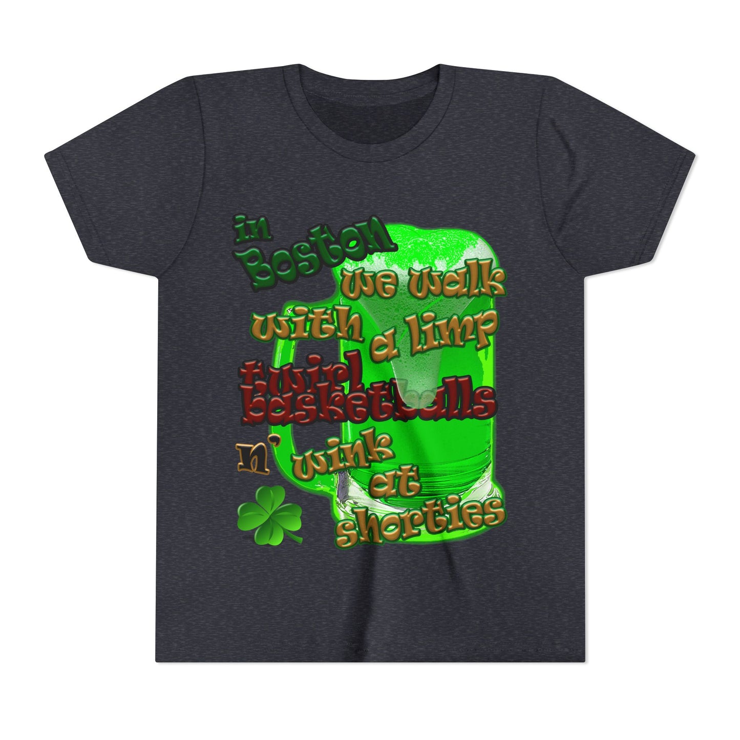 celtics logo - Youth Short Sleeve Tee